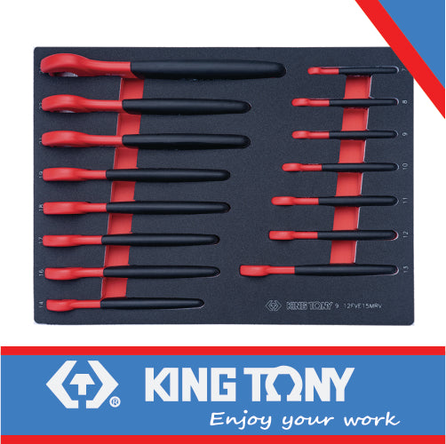 VDE Insulated Open End Wrench Set for Tool Trolley (EVA FOAM) – 15 PCS