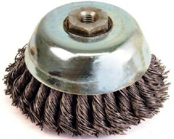 WIRE CUP BRUSH WERNER 140X14X2MM KNOTTED