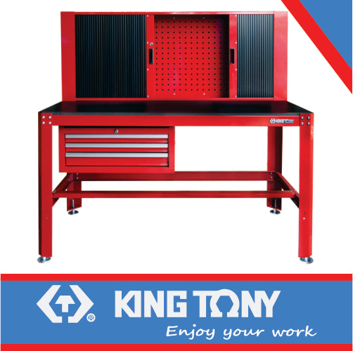 WORKBENCH 3 DRAW CHEST AND WALL CABINETS